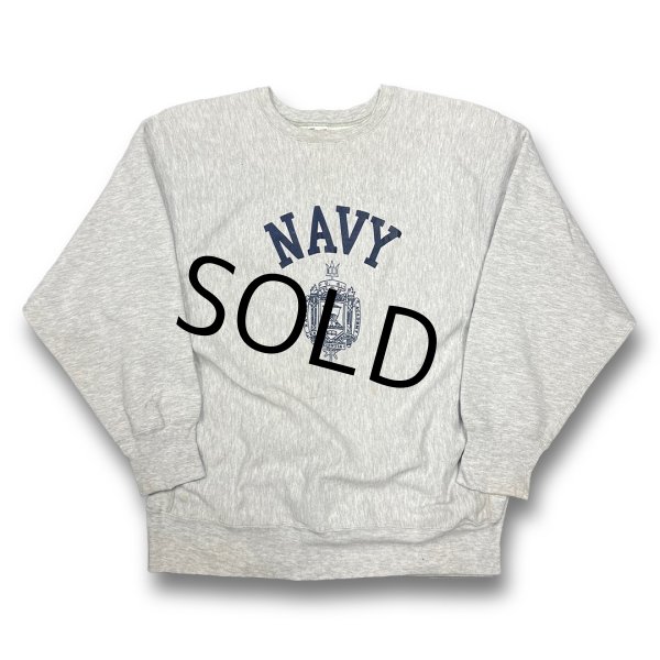 画像1: 80’s【USA製】ビンテージ【Champion】チャンピオン【リバースウィーブ】U.S.NAVY【USNA】スウェット【サイズXL】  (1)
