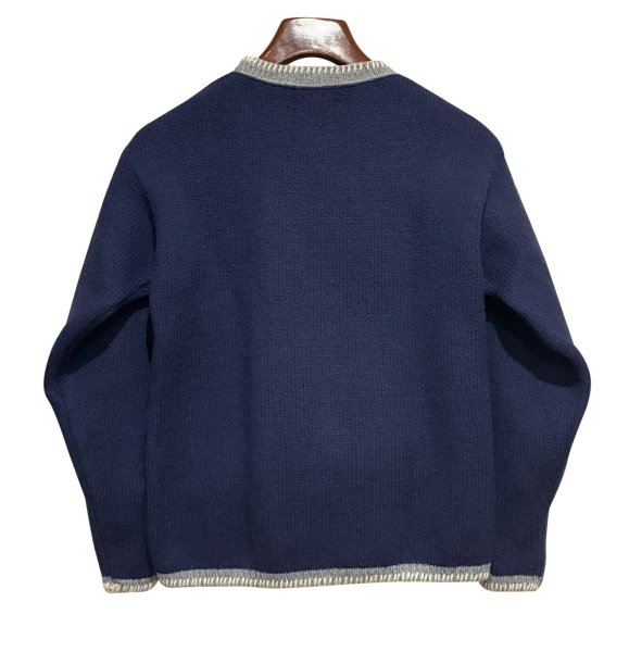 画像3: USA製 ビンテージ【L.L.Bean Factory store】L.L.ビーン【紫ｘグレーリブ】【セーター】【レディースＳ】  (3)