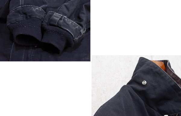 画像3: ビンテージ【carhartt】【カーハート】【黒】トラディショナルコート【ブランケット裏地付き】【ダック地】【ワークジャケット】【XＬ程度】  (3)