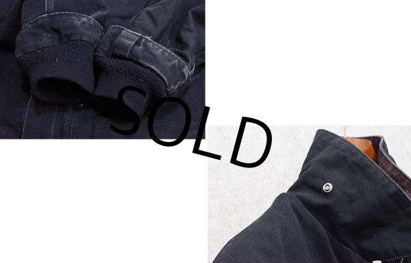 画像3: ビンテージ【carhartt】【カーハート】【黒】トラディショナルコート【ブランケット裏地付き】【ダック地】【ワークジャケット】【XＬ程度】  (3)