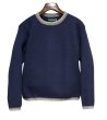 画像1: USA製 ビンテージ【L.L.Bean Factory store】L.L.ビーン【紫ｘグレーリブ】【セーター】【レディースＳ】  (1)