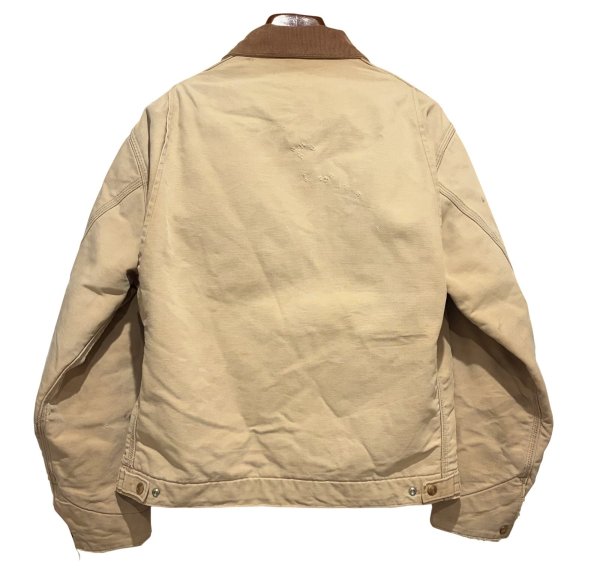 画像5:  USA製 ビンテージ【carhartt】【カーハート】デトロイトジャケット【ダック地】裏地ブランケット【US44】  (5)