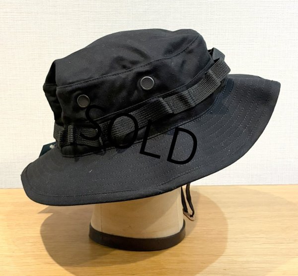 画像4: 【デッドストック】U.S.ARMY HAT SUN HOT WEATHER TYPE2 黒【ブーニーハット】【7 1/2】  (4)