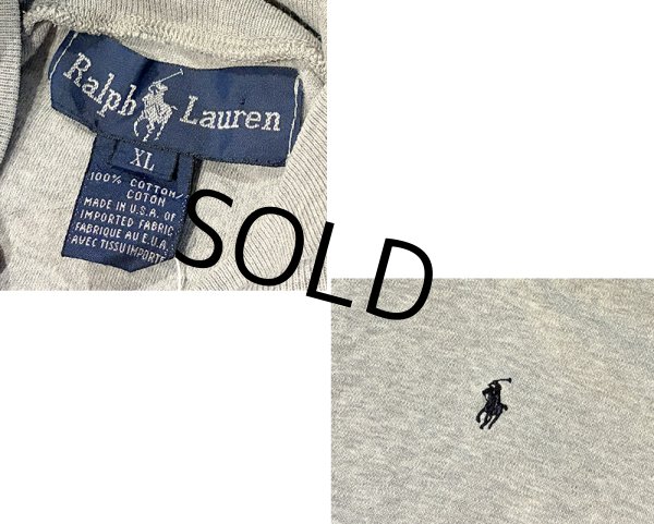画像2: 90s~ USA製【ラルフローレン】POLO RALPH LAUREN ビンテージ【グレー】【タートルネックロンT】【サイズXL】  (2)