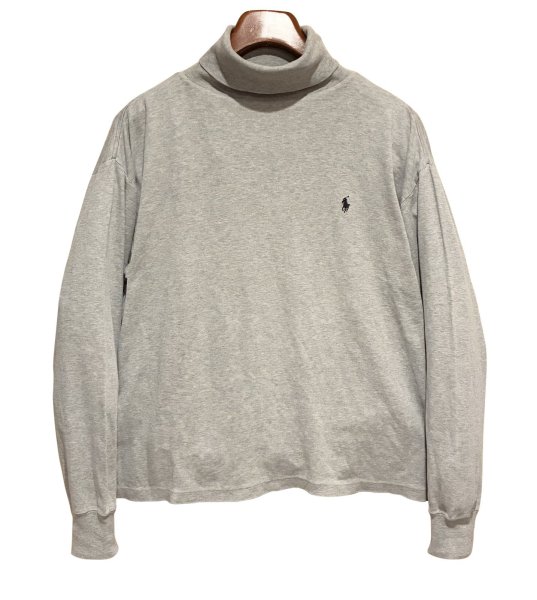 画像1: 90s~ USA製【ラルフローレン】POLO RALPH LAUREN ビンテージ【グレー】【タートルネックロンT】【サイズXL】  (1)