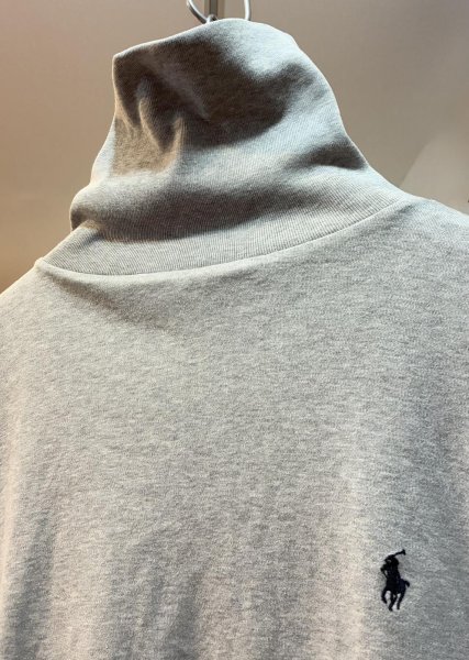 画像4: 90s~ USA製【ラルフローレン】POLO RALPH LAUREN ビンテージ【グレー】【タートルネックロンT】【サイズXL】  (4)