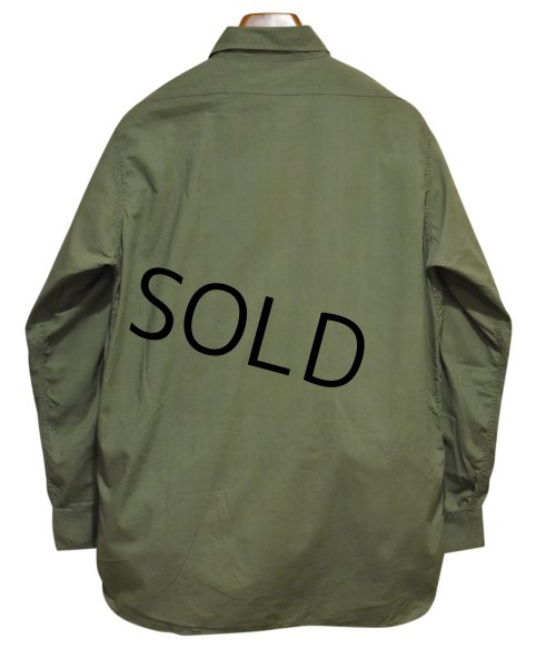 画像4: 40's【米軍実物】USネイビー【ビンテージ】【U.S.NAVY】【N-3】 【コットンポプリン】ユーティリティシャツ【15 1/2】  (4)