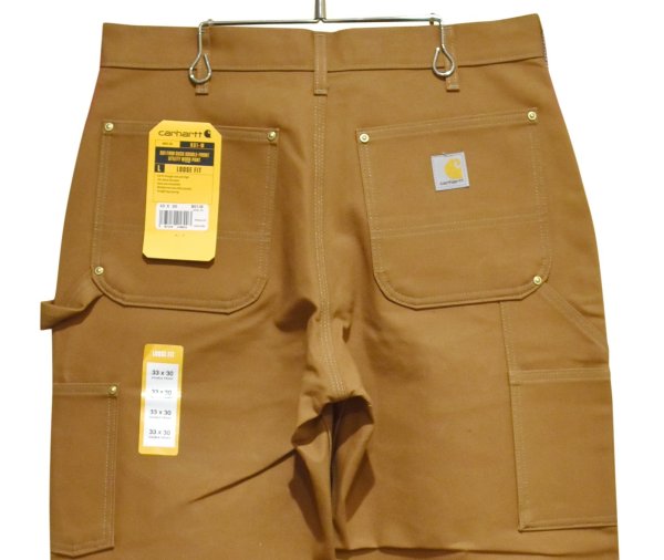 画像6: 未使用 デッドストック 【USA製】【カーハート】【carhartt】ダックカラー ルーズフィット【ダブルニー】ワークパンツ【ペインターパンツ】【33ｘ30】  (6)