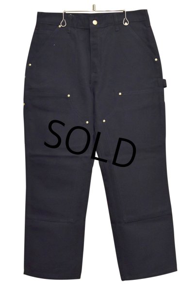 画像3: デッドストック 【USA製】【未使用】【カーハート】【carhartt】黒【コットン】ダブルニー ワークパンツ【ペインターパンツ】【32ｘ28】  (3)