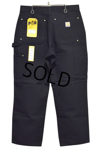 画像4: デッドストック 【USA製】【未使用】【カーハート】【carhartt】黒【コットン】ダブルニー ワークパンツ【ペインターパンツ】【32ｘ28】  (4)