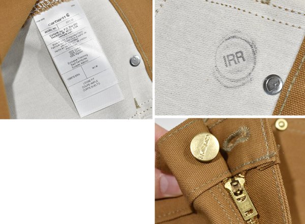 画像3: 未使用 デッドストック 【USA製】【カーハート】【carhartt】ダックカラー ルーズフィット【ダブルニー】ワークパンツ【ペインターパンツ】【33ｘ30】  (3)