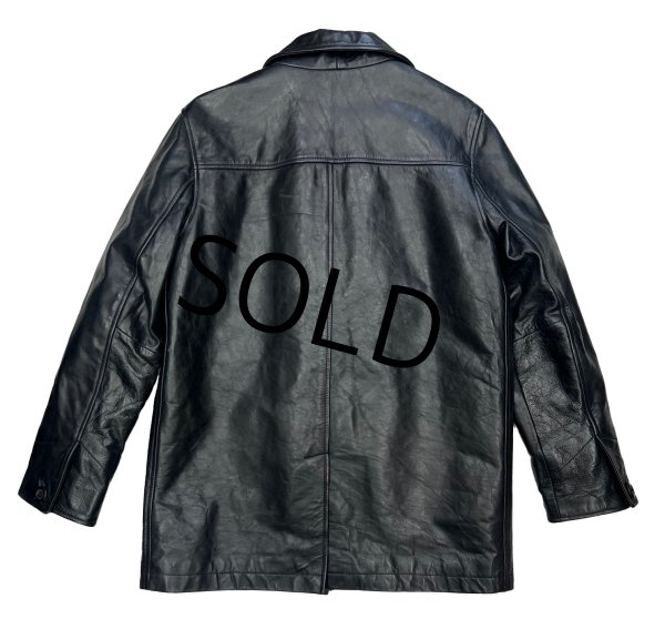 画像3: 【ビンテージ】オールドギャップ【GAP】【ギャップ】【ブラック】カーコート【レザージャケット】【サイズXS】  (3)