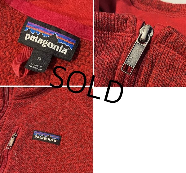 画像2: 【パタゴニア】patagonia【ワイン】【ハーフジップ】【ベターセーター】【サイズＭ】  (2)
