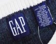 画像2: 90's~ ビンテージ【オールドGAP】ギャップ【白×襟ブラックウォッチ】【ケーブル編み】Vネック【コットンニットベスト】【サイズL】  (2)