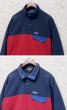 画像3: ビンテージ【パタゴニア】patagonia【紺×赤】切替 【シンチラ】スナップT 【フリース プルオーバー】【サイズS】  (3)