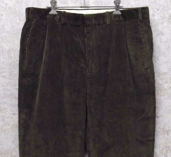 画像4: 程度良好 90's【USA製】【ビンテージ】【ブルックスブラザーズ】brooksbrothers【ブラウン】【コーデュロイパンツ】コーデュロイスラックス【W36】  (4)