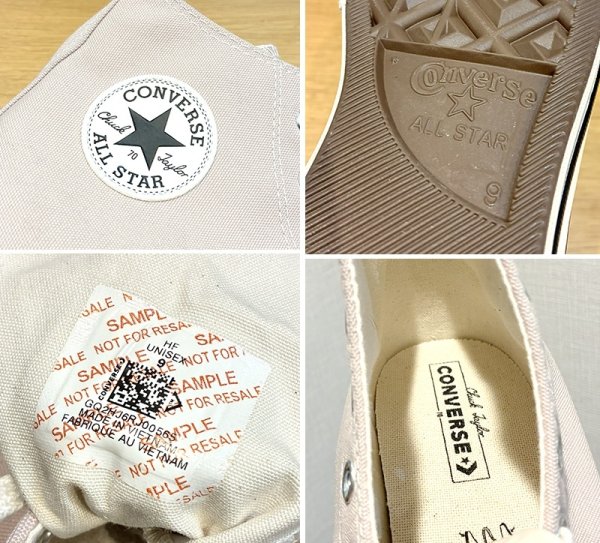 画像2: 【ほぼ未使用!!】【コンバース】converse オールスター【CT70】【ストーンモーブ】【ハイカットシューズ】US9【27.5ｃｍ程度】  (2)