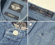 画像2: 【ビンテージ】【DOCKERS】ドッカーズ【INDIGO】バンドカラー 立ち襟【コットンシャツ】【サイズＬ】  (2)