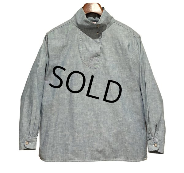 画像1: 90's 【USA製】【ビンテージ】【ブルックスブラザーズ】Brooks Brothers【シャンブレー】コットン【プルオーバーシャツ】【レディース10】  (1)