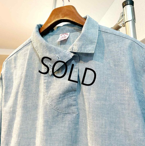 画像4: 90's 【USA製】【ビンテージ】【ブルックスブラザーズ】Brooks Brothers【シャンブレー】コットン【プルオーバーシャツ】【レディース10】  (4)