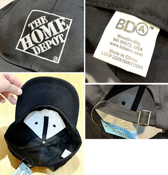 画像2: 【程度良好】【The home depot】ホーム・デポ【黒】【キャップ】BBキャップ  (2)