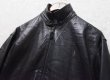 画像4: ビンテージ【ラルフローレン】POLO RALPH LAUREN【黒ｘ裏地ブラックウォッチ】ラムレザー【ジップアップレザーブルゾン】【サイズＭ】  (4)