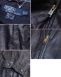 画像2: ビンテージ【ラルフローレン】POLO RALPH LAUREN【黒ｘ裏地ブラックウォッチ】ラムレザー【ジップアップレザーブルゾン】【サイズＭ】  (2)