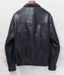 画像6: ビンテージ【ラルフローレン】POLO RALPH LAUREN【黒ｘ裏地ブラックウォッチ】ラムレザー【ジップアップレザーブルゾン】【サイズＭ】  (6)