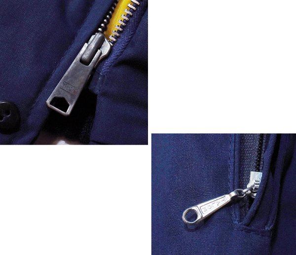 画像3: 程度良好!! 80's~【ビンテージ】【Catalina】 カタリナ【紺】中綿入り 【ダービージャケット】カップショルダージャケット【S程度】  (3)