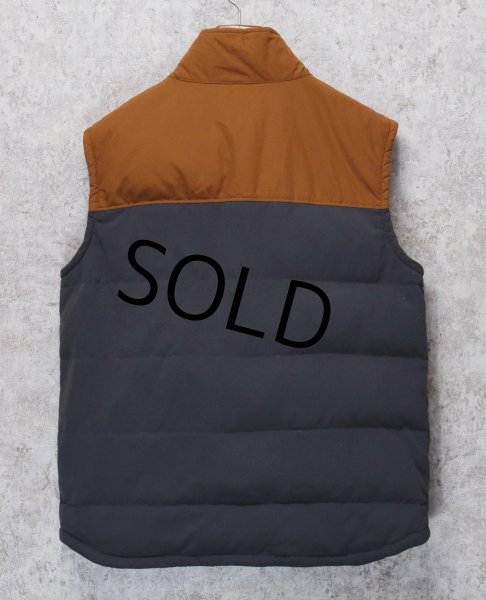 画像3:  ビンテージ【パタゴニア】【PATAGONIA】グレー×ブラウン【切替】【ベスト】ダウンベスト【サイズL】  (3)