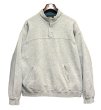 画像1: 90's ビンテージ【Eddie Bauer】【エディーバウアー】【黒タグ】グレー【無地】【ハーフスナッププルオーバースウェット】【サイズL】  (1)