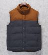 画像1:  ビンテージ【パタゴニア】【PATAGONIA】グレー×ブラウン【切替】【ベスト】ダウンベスト【サイズL】  (1)
