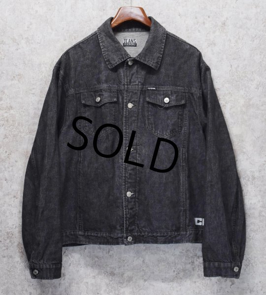 画像1: 程度良好【イタリー製】ビンテージ【ICE BERG】アイスバーグ【ブラック】黒【デニムジャケット】【サイズXL】  (1)