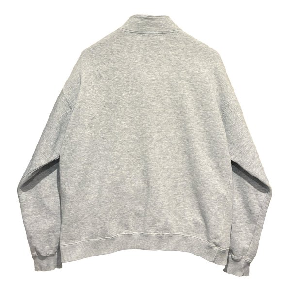 画像3: 90's ビンテージ【Eddie Bauer】【エディーバウアー】【黒タグ】グレー【無地】【ハーフスナッププルオーバースウェット】【サイズL】  (3)