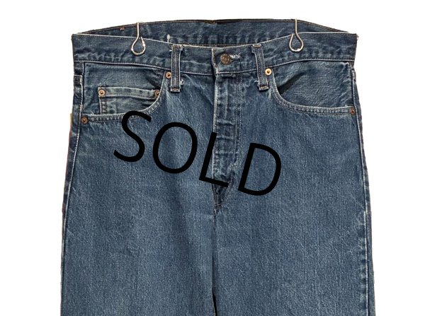 画像4: 70's【ビンテージ】【USA製】【LEVI'S】【リーバイス５０５】66後期 黒カンヌキ 【デニムパンツ】【505-0217】【34Ｘ30】  (4)