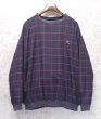 画像1: ビンテージ【ラルフローレン】【RALPH LAUREN】【黒×赤】チェック【プルオーバー】裏地フリース【サイズL】  (1)