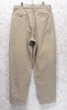 画像4: 90s~【USA製】ビンテージ【J.Crew】ジェイクルー【ベージュ】2タック【コットンパンツ】チノパン テーパードシルエット【w34】  (4)