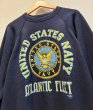 画像4: ワンウォッシュ  USA製【ビンテージ】SANTEE SWEAT【U.S.NAVY】 紺【スウェット】【サイズＬ】  (4)