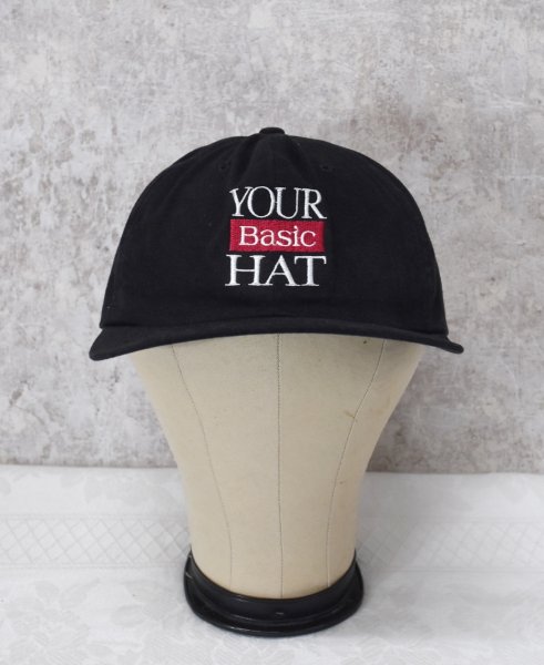 画像1: 【ビンテージ】【your basic hat】【黒】ブラック【キャップ】【サイズフリー】BBキャップ  (1)