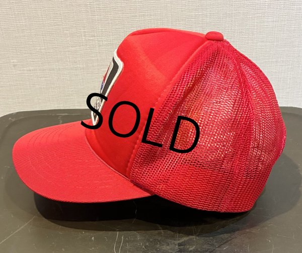 画像4: 【ビンテージ】Headwear【CIT GARD MOTOR OIL】CITGO シットゴー シットガードモーターオイル【赤】【メッシュキャップ】【トラッカーキャップ】【キャップ】サイズフリー  (4)