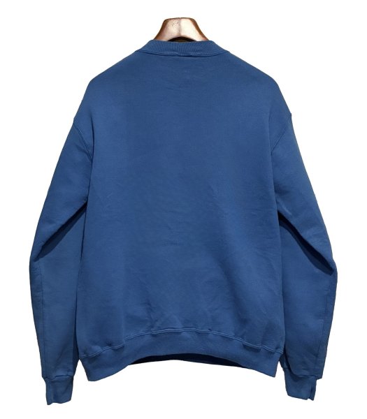 画像3: 90'ｓ【USA製】【RUSSELL】ラッセル 【ビンテージ】青【無地】【クルーネック】前V スウェット【サイズL】  (3)