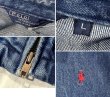 画像2: 80's USA製 ビンテージ【ラルフローレン】【RALPH LAUREN】【デニム】コットン【スウィングトップ】【ジップアップブルゾン】【サイズＬ】  (2)