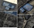 画像2: ビンテージ【ラルフローレン】POLO RALPH LAUREN【チャコール】ANDREW PANTS【２タック】【コーデュロイパンツ】【36×30】  (2)