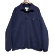 画像1: 90's〜 ビンテージ【Eddie Bauer】【エディーバウアー】【白タグ】紺【無地】【ポロシャツタイプスウェット】【サイズXL】  (1)