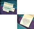 画像2: 〜90's【USA製】ビンテージ【L.L.Bean】LLビーン【緑ｘ紫】ボーダー【タートルネック】ロンT【レディース古着】【レディースＳ】  (2)