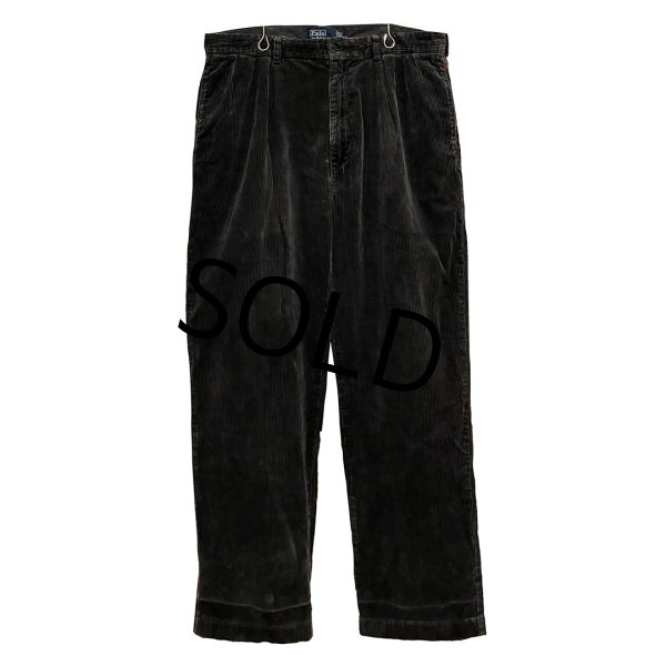 画像1: ビンテージ【ラルフローレン】POLO RALPH LAUREN【チャコール】ANDREW PANTS【２タック】【コーデュロイパンツ】【36×30】  (1)