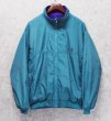 画像1: 90's【パタゴニア】patagonia ナイロン【シェルドシンチラジャケット 】【エメラルドグリーン×紫】【裏フリースブルゾン】【サイズXL】  (1)