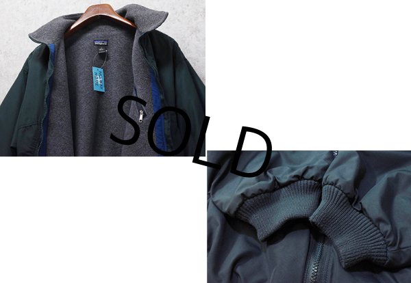 画像3: 90's USA製【パタゴニア】patagonia ナイロン【シェルドシンチラジャケット 】【緑×裏地グレー】【裏フリースブルゾン】【サイズM】  (3)