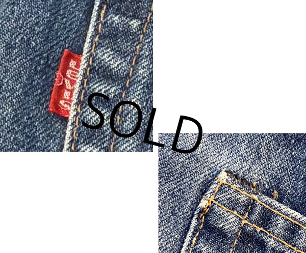 画像3: 70's【ビンテージ】【USA製】【LEVI'S】【リーバイス５０５】66後期 黒カンヌキ 【デニムパンツ】【505-0217】【34Ｘ30】  (3)