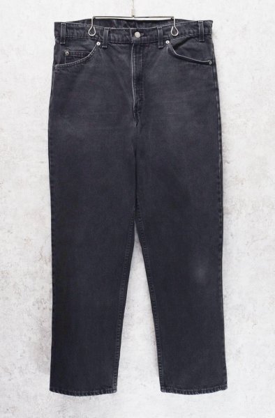 画像1: 90's【USA製】【ビンテージ】【LEVI'S】【リーバイス５５０】550 黒 デニムパンツ ブラックデニム【36ｘ30】  (1)